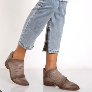 Free People Lost Valley Booties Women's Brown Leather Shoes